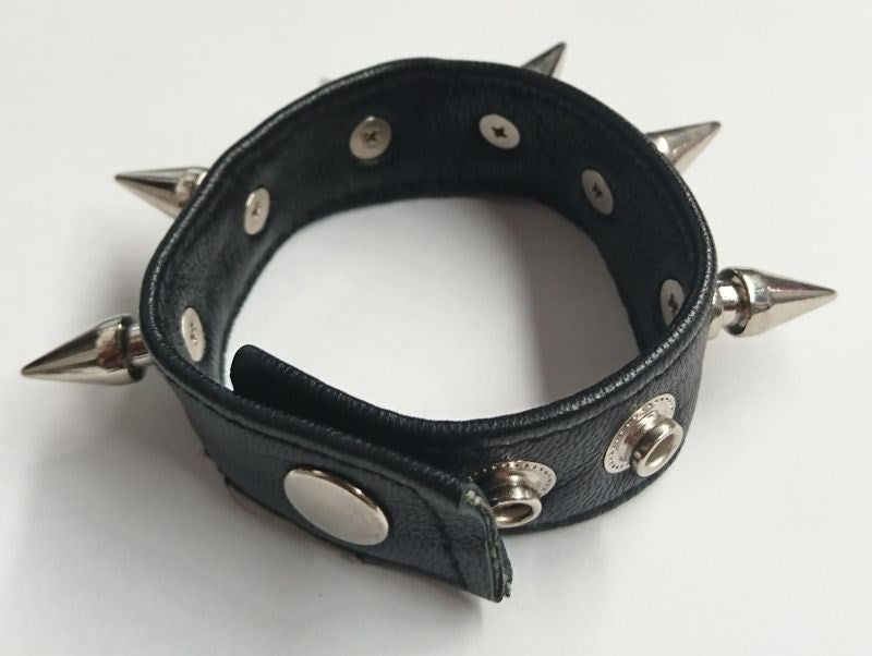 Spiked Leather Cockring Cock Rings