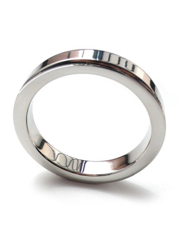 Hell's Couture 6mm Square Edged Steel Pleasure Ring - Cock Rings