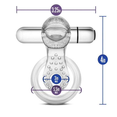Elevate Your Pleasure - Stay Hard 10-F Vibrator by Blush - Ball and Cock Toys