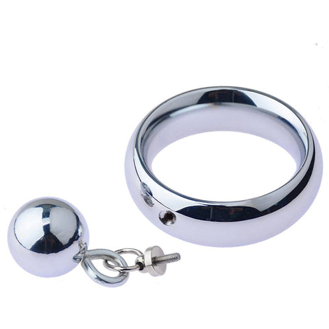 Testicle Stretcher With Steel Ball - Cock Rings