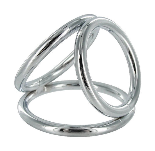 Master Series Triad Chamber - Unleash Sensual Bliss with Trio of Delight - Steel Cock Rings