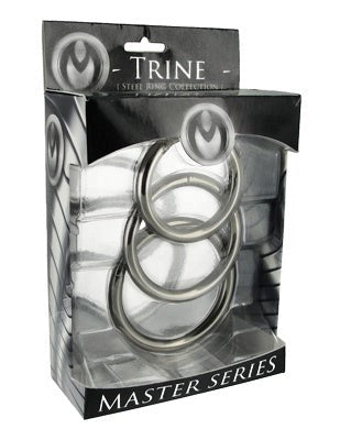 Trine Steel C-Ring Collection Cock Ring Sets