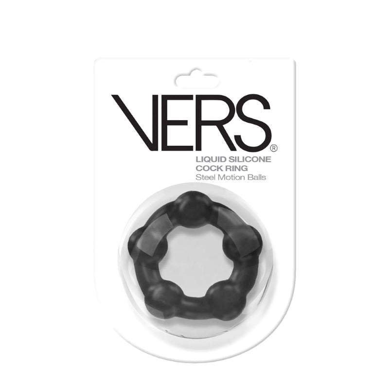 VERS Motion Ball C-Ring - Black Stretchy Cock Rings