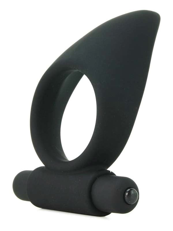 Vibro Silicone Cock Ring with Taint Teaser Cock Rings