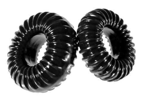 Xplay Ribbed Ring Combo - Explore Heightened Pleasure - Stretchy Cock Rings