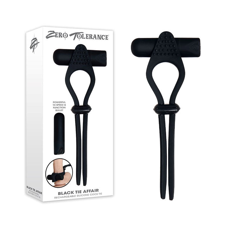 Zero Tolerance Black Tie Affair Vibrating Cock Rings