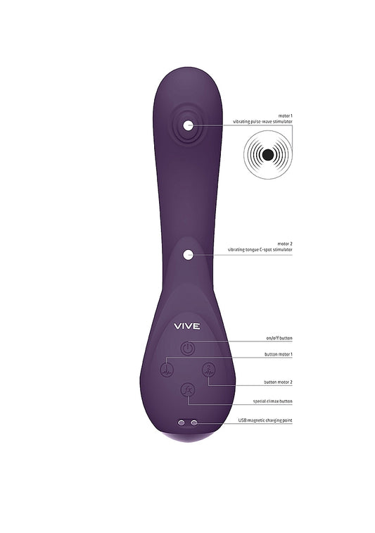 Vive Miki Pulse Wave Flickering G Spot Vibrator - G-Spot Vibrators