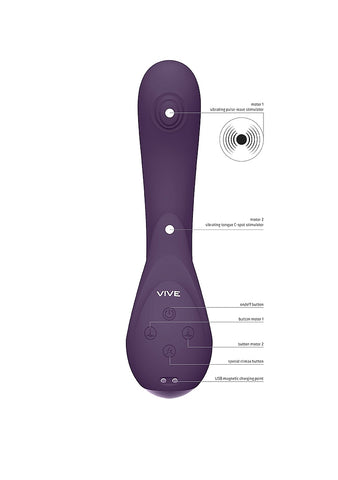 Vive Miki Pulse Wave Flickering G Spot Vibrator - G-Spot Vibrators