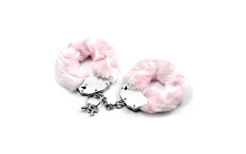 Lovetoy Fetish Pleasure Fluffy Hand Cuffs - Cuffs And Restraints