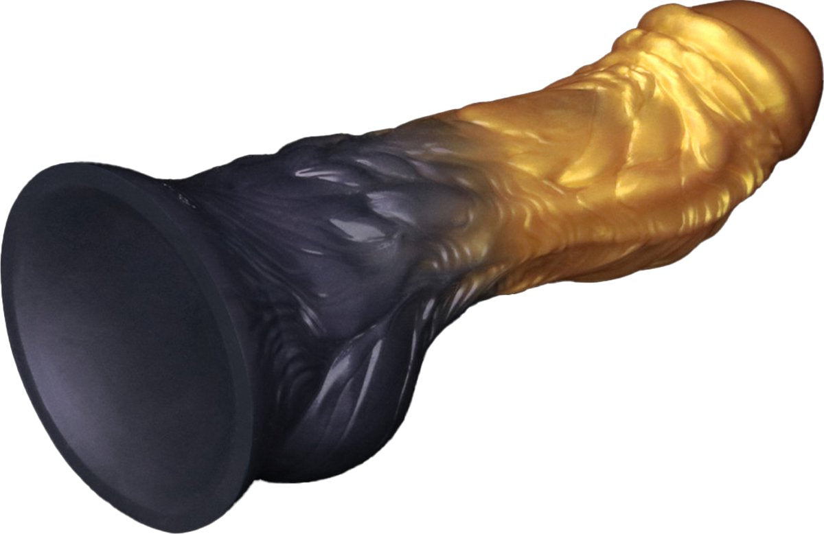 Lovetoy Aerosx Dual Density Fantasy Dildo Gold/Blue Realistic Dildos