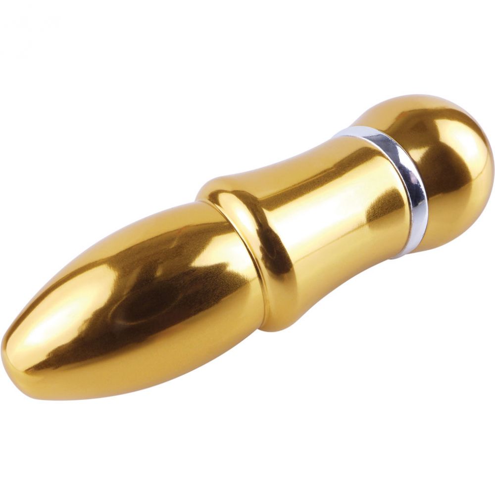 Pipedream Pure Aluminium Gold Small Vibrating Bullet Personal Massagers