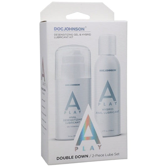 A-Play Double Down 2-Piece Set - Anal Lubes