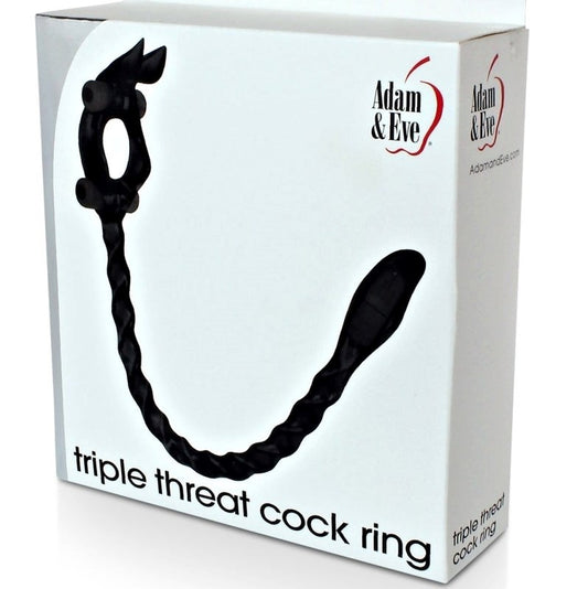 Adam & Eve Triple Threat Cock Ring - Cock Rings