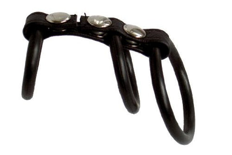 California Exotics Adonis Triton Leather Cock Ring - Cock Rings
