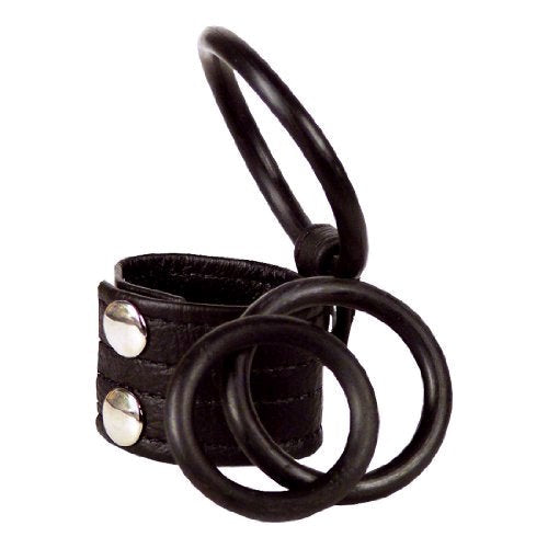 California Exotics Adonis Zeus Leather Cock Ring - Cock Rings