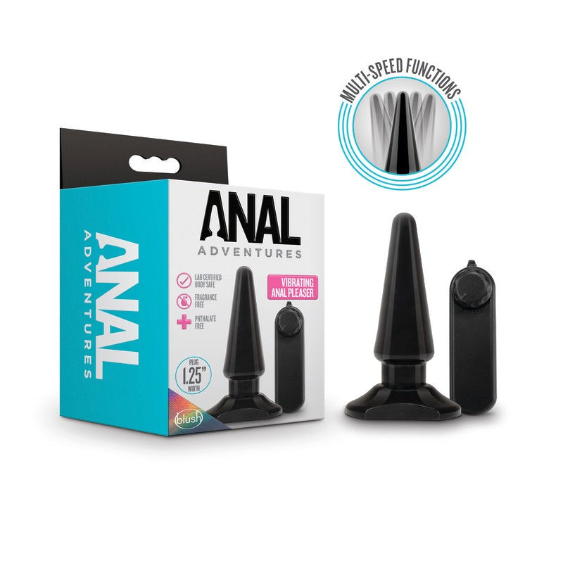 Anal Adventures Basic Vibrating Anal Pleaser Butt Plugs