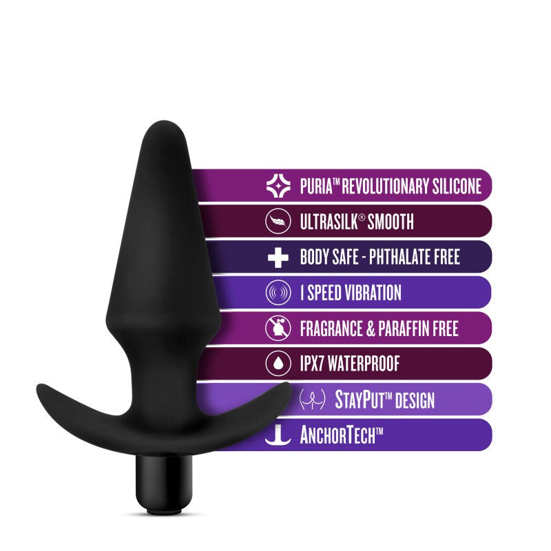 Anal Adventures Platinum Vibrating Plug Butt Plugs