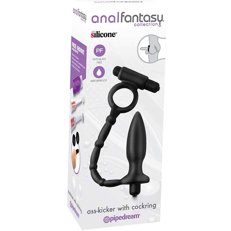 Anal Fantasy Collection Ass-Kicker With Cock Ring Butt Plugs