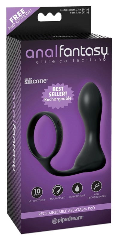 Anal Fantasy Elite Collection Rechargeable Ass-Gasm Pro Prostate Toys