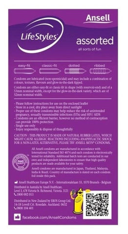 Ansell Assorted Condoms - Condoms