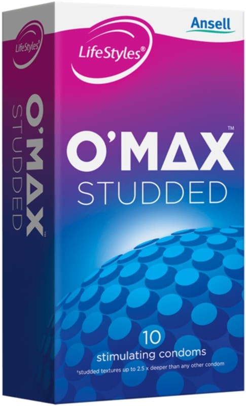 Ansell LifeStyles O-Max Condoms 10 Pack Condoms