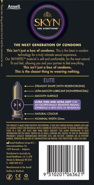 Ansell SKYN Elite Non Latex Condom - Condoms