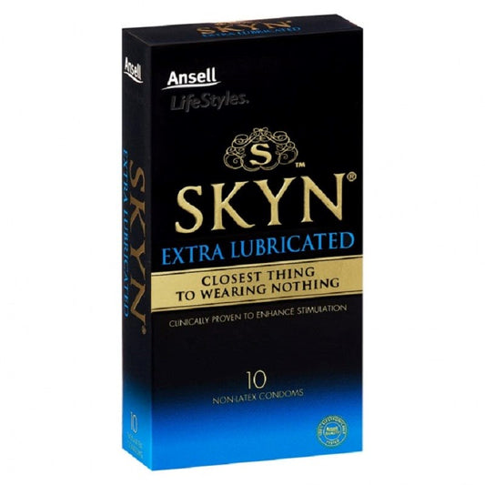 Ansell SKYN Extra Lube Non Latex Condom 10pk Condoms