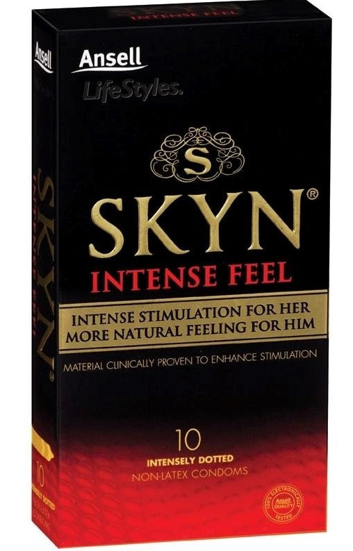 Ansell SKYN Intense Feel Condom 10 Pack Condoms