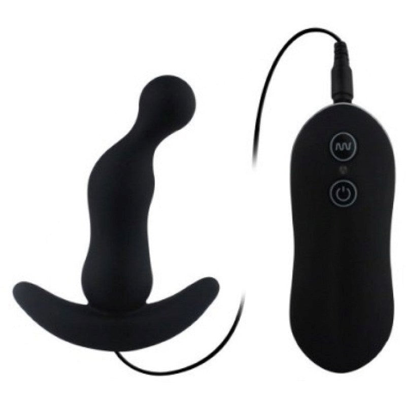 Aphrodisia Curved Vibrating Anal Plug Black Prostate Toys