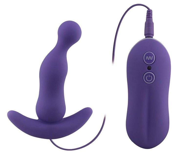 Aphrodisia Curved Vibrating Anal Plug Purple Prostate Toys