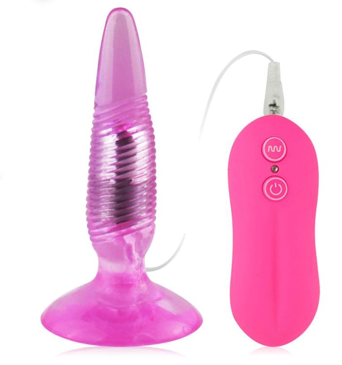 Aphrodisia Twister Vibrating Butt Plug Pink Butt Plugs