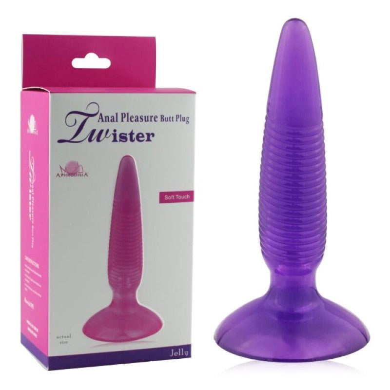 Aphrodisia Twister Vibrating Butt Plug Pink Butt Plugs