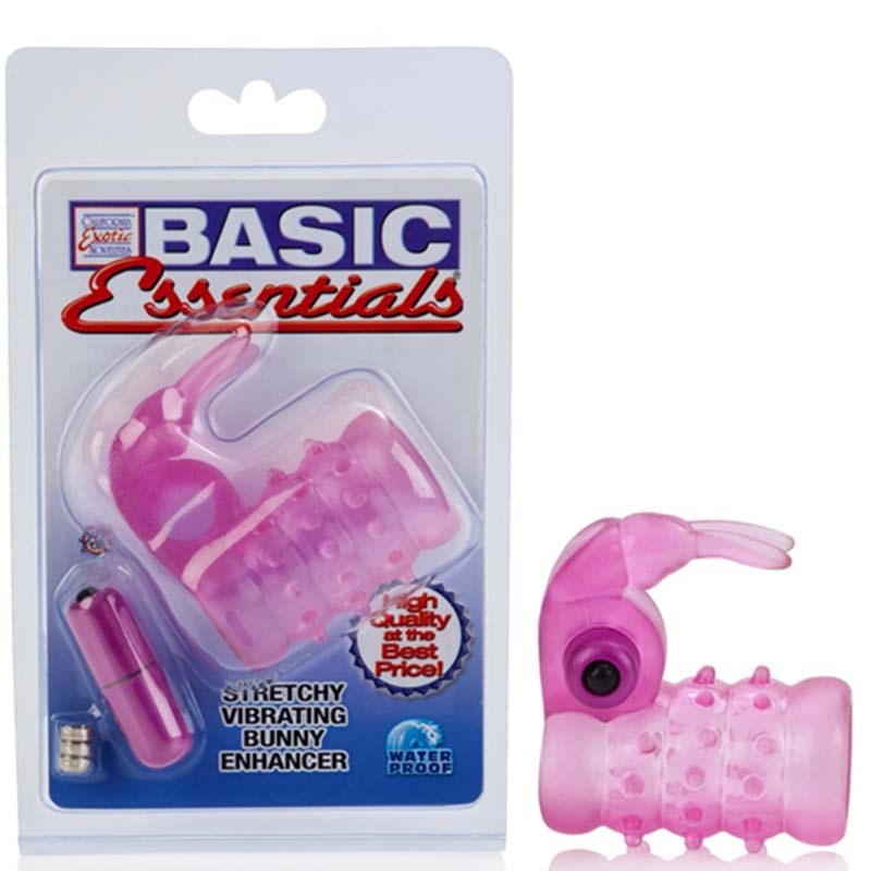 Basic Essentials Stretchy Bunny Enhancer Cock Rings