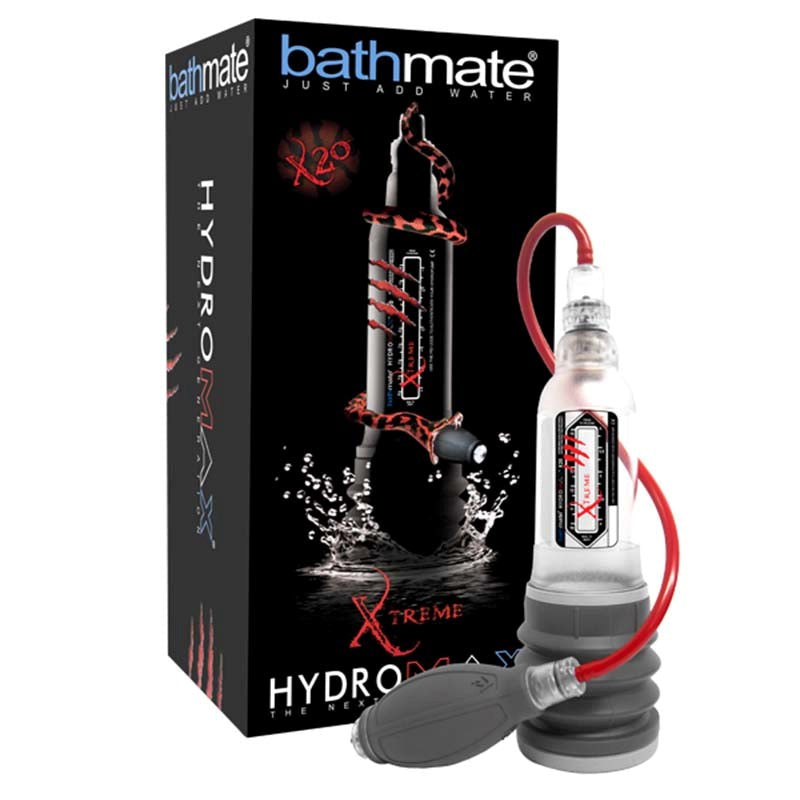 Bathmate Hydromax Xtreme X20 Hydro Pump and Kit Clear Pumps, Extenders and Sleeves