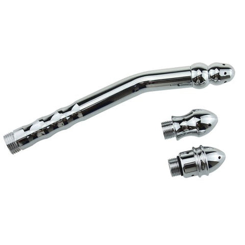 Bend Anal Cleaner With 3 Interchangeable Heads - Enemas and Douches