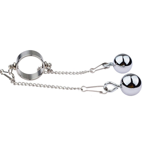Bondage Play Penis Ring With Balls - Long - Cock Rings