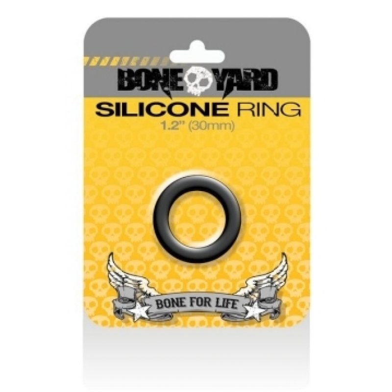 Boneyard Silicone Ring Black 30MM Stretchy Cock Rings