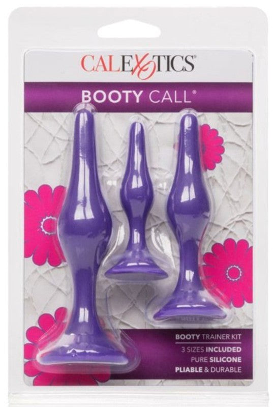 Booty Call Booty Silicone Anal Trainer Kit Purple Butt Plugs