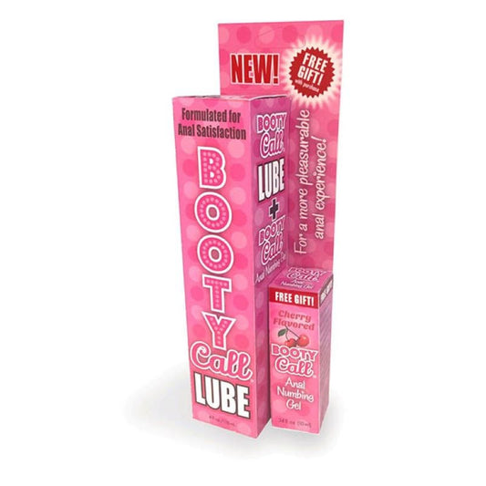 Booty Call Lube Duo - 118 ml Lube & 10ml Numbing Anal Lubes