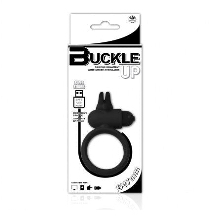 Buckle Up USB Silicone Rabbit Cockring - Cock Rings