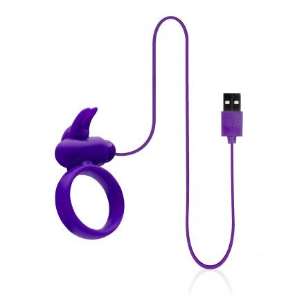Buckle Up USB Silicone Rabbit Cockring - Cock Rings