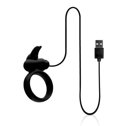 Buckle Up USB Silicone Rabbit Cockring - Cock Rings