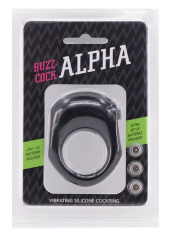 Buzz-Cock Alpha Vibrating Silicone Cock Ring - Vibrating Cock Rings