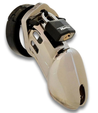 CB-6000 Chastity Cock Cage Kit Chrome - Male Chastity