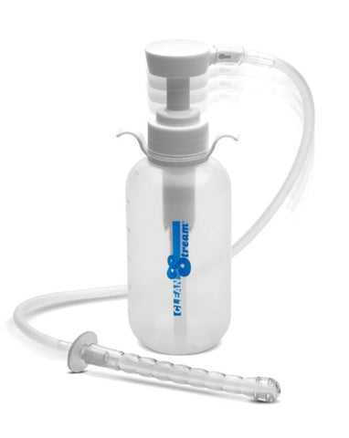 XR Brands CleanStream Pump Action Enema Bottle with Nozzle - Anal Cleansing