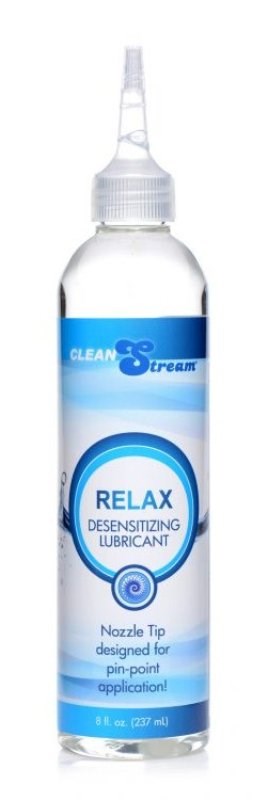 CleanStream Relax Desensitizing Lubricant with Nozzle Tip - Water Based Lubes