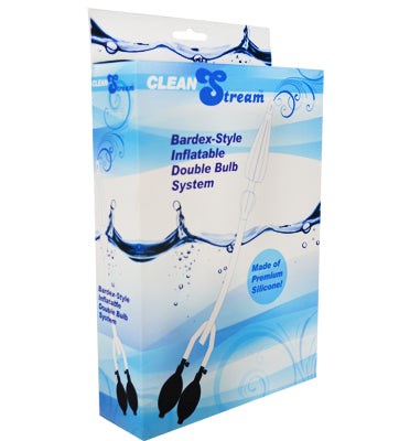 CleanStream Silicone Double Bulb Nozzle Clear Anal Cleansing
