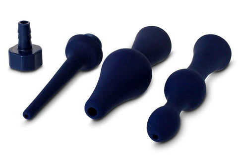 CleanStream Universal 3 Piece Silicone Enema Attachment Set - Enemas and Douches