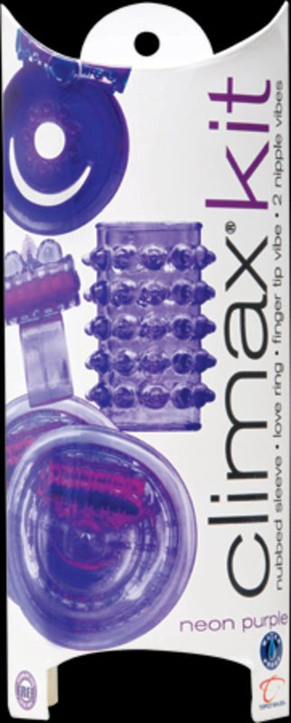 Climax Kit Neon Purple Mens Sex Toy Pumps, Extenders and Sleeves