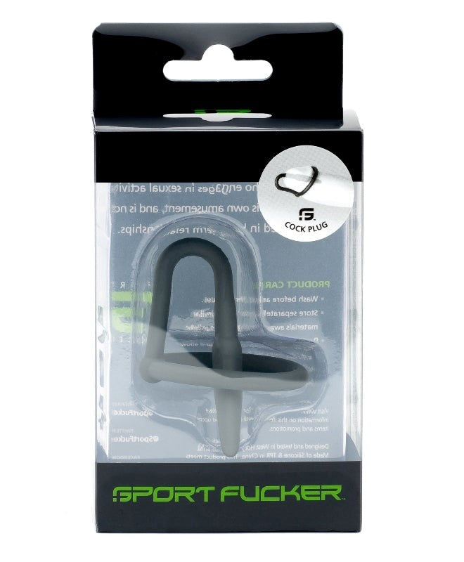 Cock Plug By Sport Fucker Grey Cock Rings